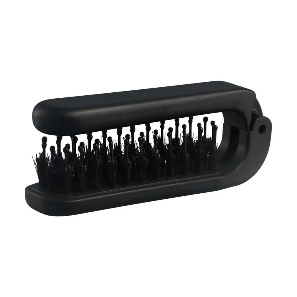 

Plastic Portable Pig Mane Straight Curly Hair Dual Use Eyebrow Comb Folding Comb Straight Roll Comb Massage Comb Beard Brush