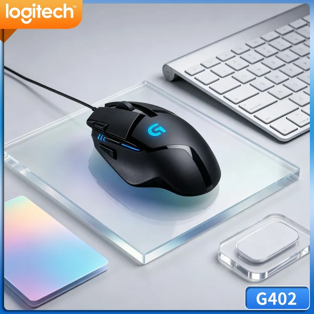 Logitech G402 Gaming Mouse 32‑Bit ARM Processor Wear‑Resistant Anti‑Slip Grip For E‑Sports Amateur And Professional Users