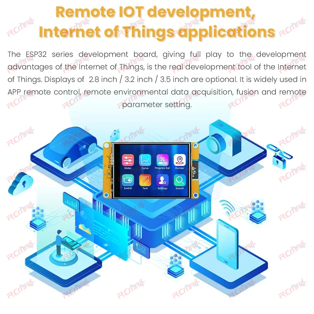 ESP32 مجلس التنمية WiFi + BT الذكية TFT وحدة عرض إل سي دي 2.8 "3.2" 3.5 "4.0" 4.3 "5.0" 7.0 "شاشة لاردوينو HMI LVGL GUI