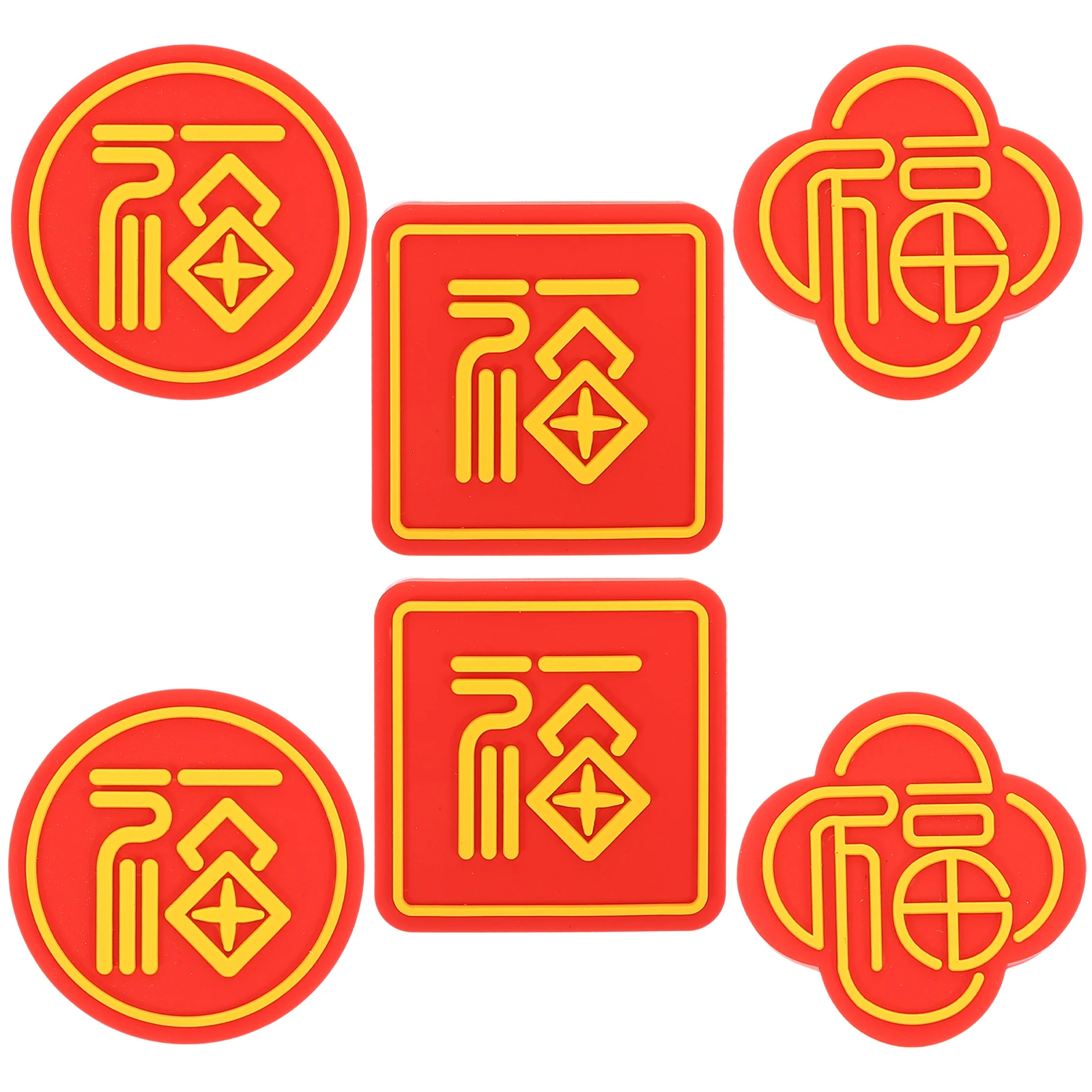 6pcs PVC Wall Protectors Self Adhesive Stoppers Knob Guards Crash Pad Protector from Door Knobs H Stoppers Cabinet Pads