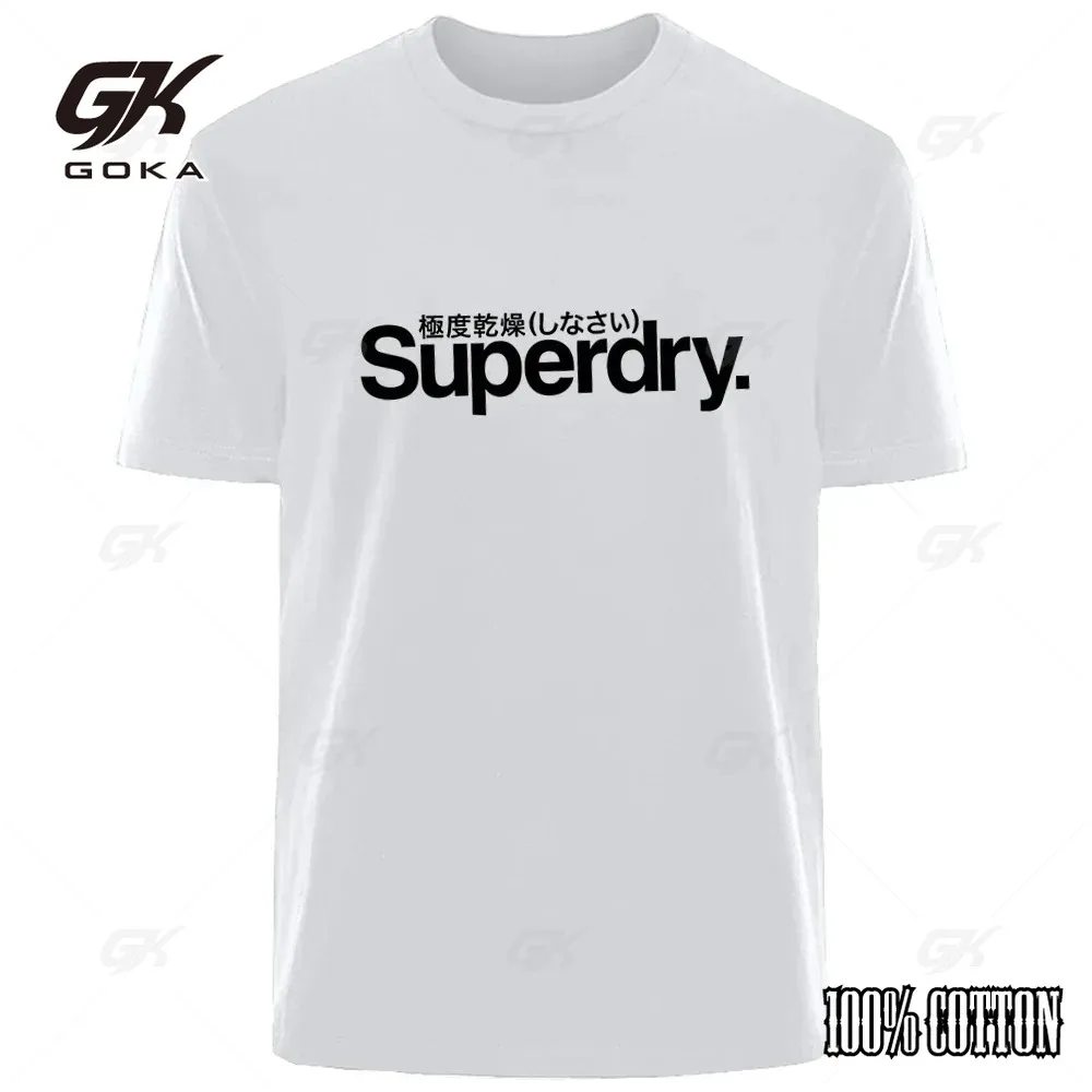 Retro Simple Superdry Letter Summer Men Women Cotton Comfortable Breath Casual Fashion TShirt Outdoor Street Clothing for Men