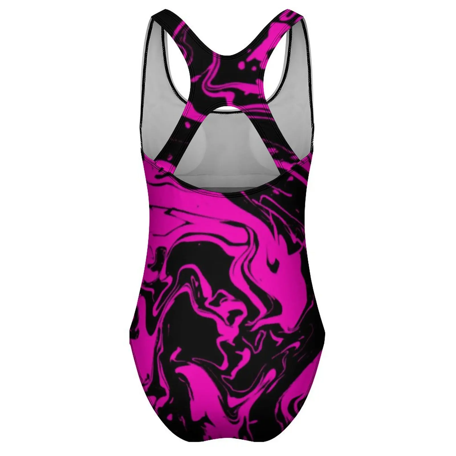 الطلاء ترشيش طباعة ملابس السباحة مثير الوردي مجردة دوامة قطعة واحدة ملابس السباحة رفع المايوه الكلاسيكية عطلة تصفح Monokini