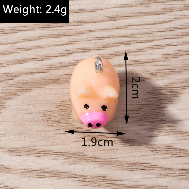 Tusember 10 Stück 3D Cartoon Tieranhänger Niedliche Harz-Bienenanhänger für Schmuckherstellung Ohrringe Halskette DIY Handwerk – Detail 9