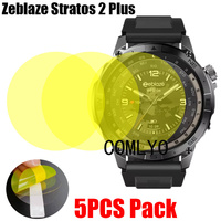 5PCS Pack For Zeblaze Stratos 2 Plus Smart Watch Screen Protector Soft Film Ultra Thin Cover HD TPU Scratch Resistant