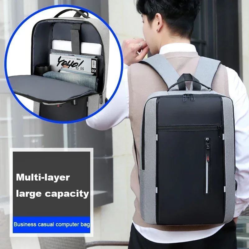 Waterproof Travel Backpacks for Men Multi-Functional Large Capacity 14 15.6 Inch Laptop Backpack Casual Student Schoolbag