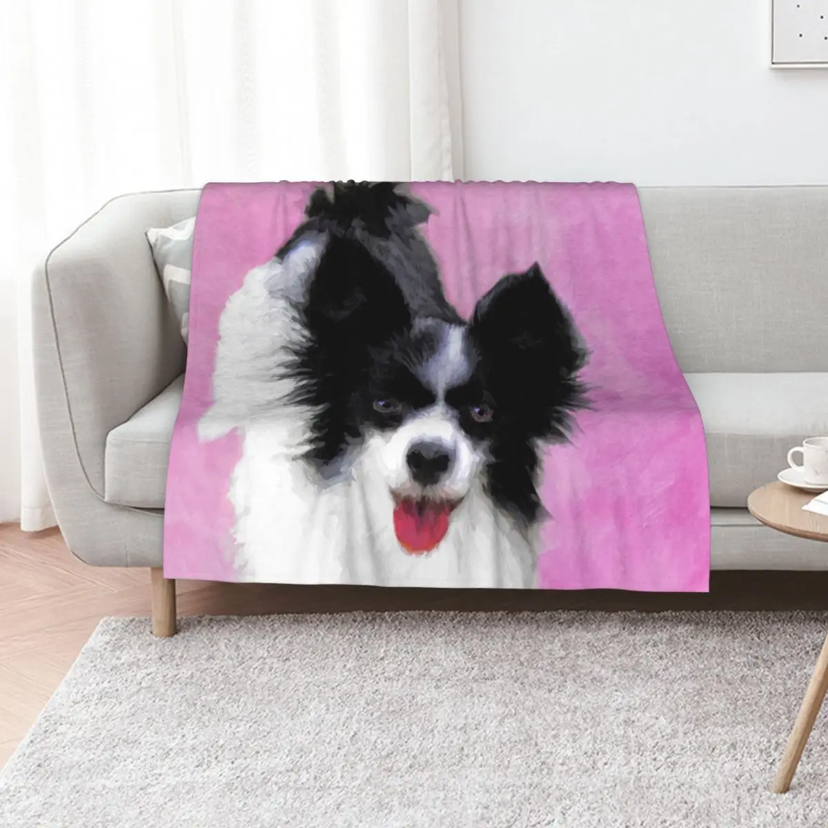 Papillon (White and Black) Throw Blanket cosplay anime Weighted Travel christmas gifts Vintage Quilt Blankets