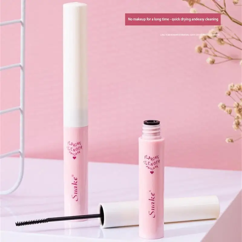 Waterproof Black Brown Mascara Lasting Matte Quick Dry Ultra-fine Brush Lengthening Eyelash Mascara Lash Extension Makeup Tool