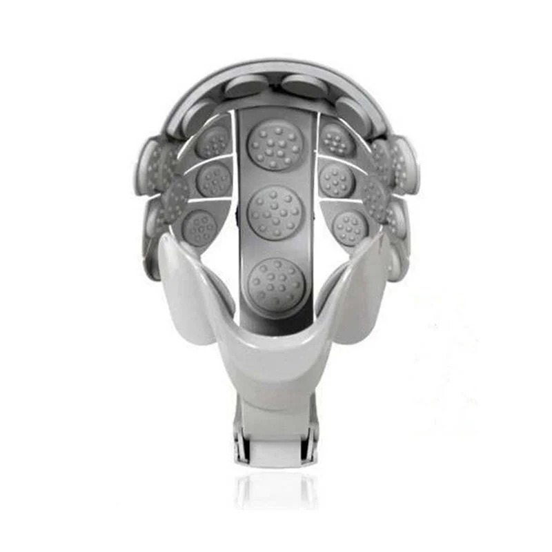 Popular New Automatic air Pressure Head Massage Helmet Dual Vibrating Electric Head Massager for Brain Relax Improve Sleeping