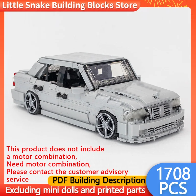 City Car Model MOC Building Bricks C36 High-Performance Sedan Modular Technology Children Holiday Gifts Assemble Toys Suit
