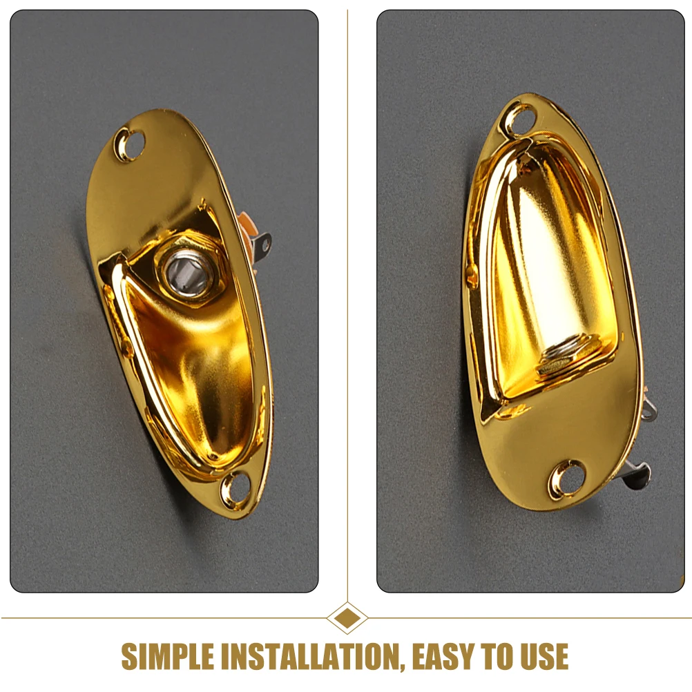

Gold String Pressing Buckle Set Electric Guitar Parts Accessories Output Jack Metal Retainer Accessory Kit