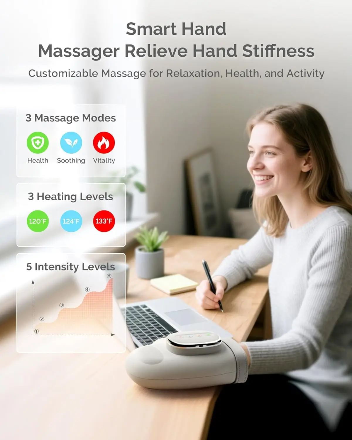 Hand Massager with Airbag Comp - Health Wellness Massage recensie en prijs