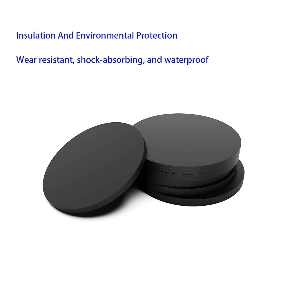 

10PCS Black Solid Round Rubber Sheet Seal Gaskets Pad Diameter 5/8/10/12/15/18/20/22/25/28/30/32-108mm Thickness 1/1.5/2/3/4mm