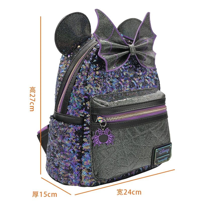 Disney Minnie Cartoon Backpack Creative Large Capacity Student School Outdoor Travel Bag Anime Periphery Versatile Backpack Gift