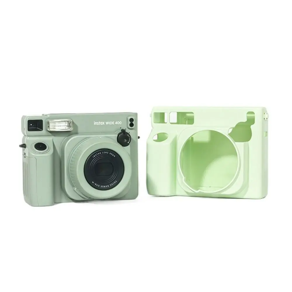 Fujifilm Instax Wide 400 카메라 케이스용 단색 보호 커버(사진 포켓 포함) 충격 방지 사진 파우치