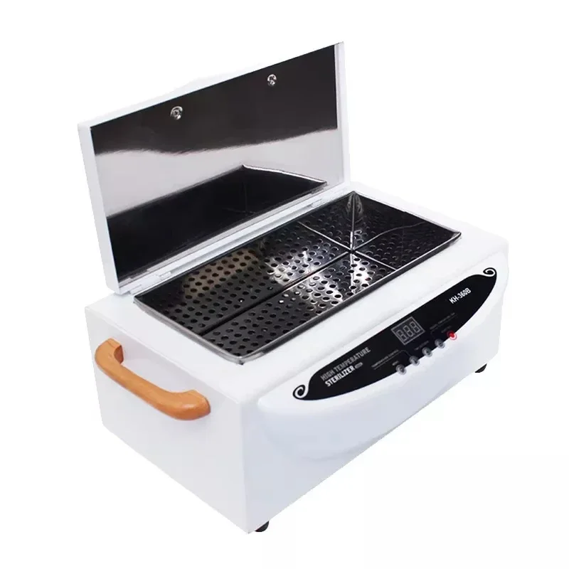 KH-360B Nail Tools Steriliser, High Temperature Cleaning Cabinet, Dry Heat Steriliser Nail Salon Tools Equipment