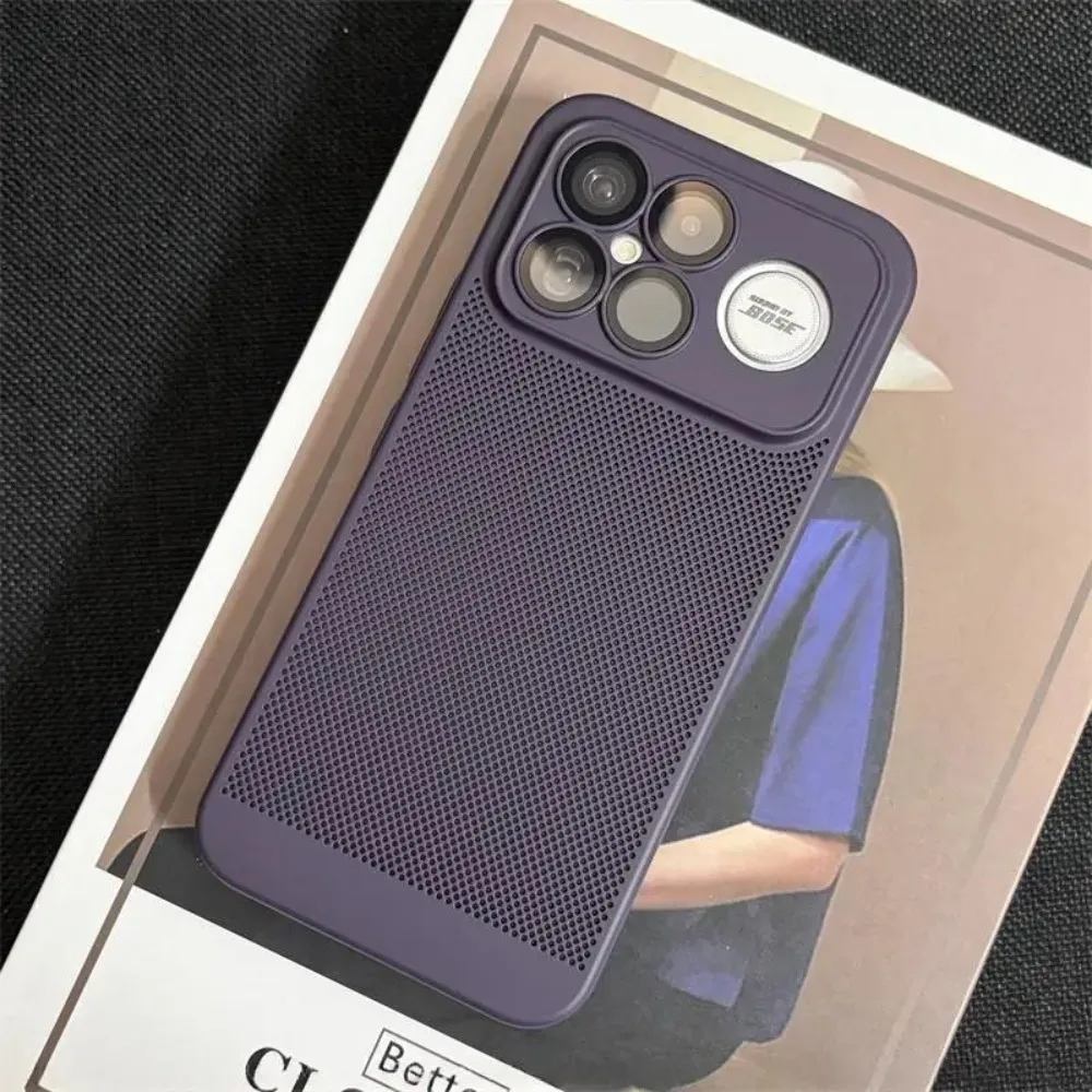 For XiaoMi Poco F9 Ultra F9 Pro Cover Honeycomb Mesh Heat Dissipation Hard PC Case For Poco F8 Ultra Pro Slim Protector Funda view 6