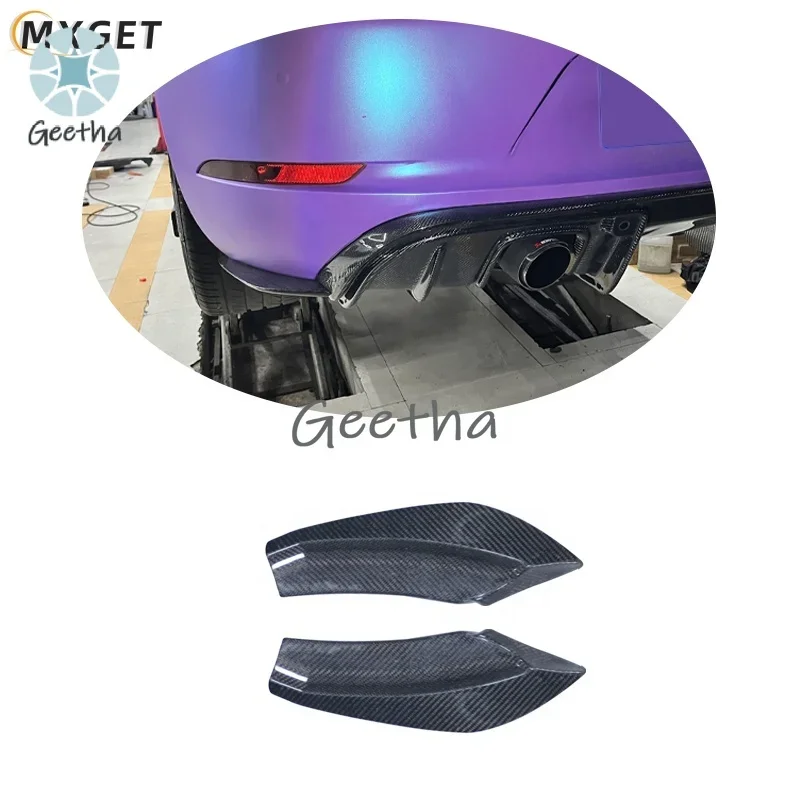 

For Factory Wholesale Carbon Fiber Side Bumper Rear Bumper Diffuser Wrap Angle For Porsche 718 Cayman Boxster 2016-2020
