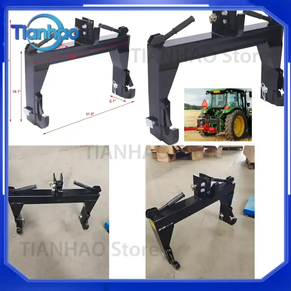 3-Point Quick Hitch for Tractor 3000 lbs 3-Point Attachment Quick Connect Lawn and Garden Tools Automotive Parts Mounting
