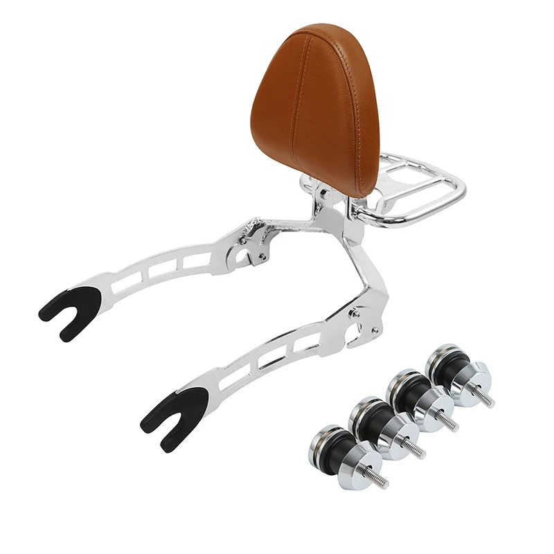 Motorcycle Passenger Backrest Sissy Bar Luggage Rack Mounting Spools For Indian Scout 2015-2024 Sixty 2016-2024