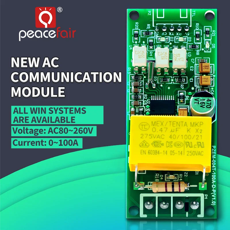 AC 80-260V 32A 63A 100A misuratore multifunzione digitale Watt Power Volt Amp Test di corrente PZEM-004T-D-P per Arduino TTL Modbus Meter