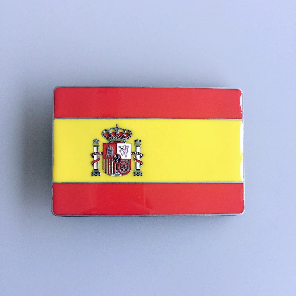 Vintage Spain Espana Spanish Flag Belt Buckle BUCKLE-FG007