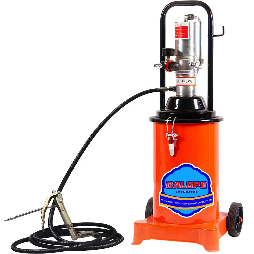 OEM Factory 12L High Pressure Air Operated Grease Lubricator Gun 13KG Pneumatic Grease Pump Air Grease Injector