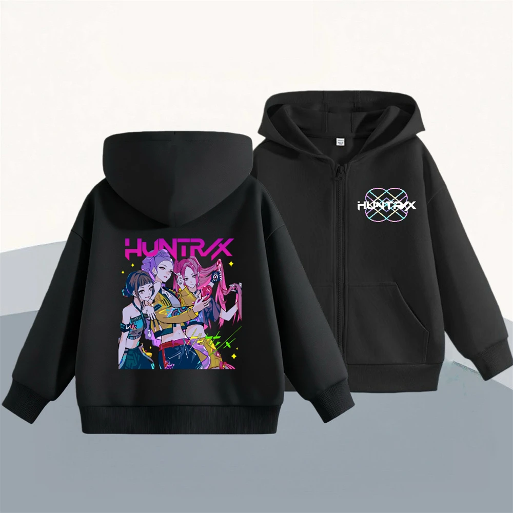 

Fashion Casual Coats Long-sleeved Tops 1-7Years Old Girls Solid Color All-match Sweatshirts Toddler New Cartoon Printing Hoodies