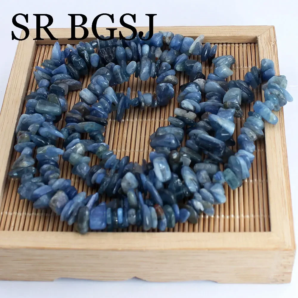 6-8MM 8-10mm Natral Kyanite Blue Stone Irregular Potato Sape Freeform Spacer Chip Beads