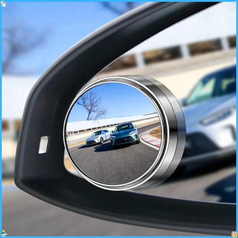 

Новое зеркало для слепых зон, вспомогательное зеркало заднего вида, универсальное широкоугольное регулируемое маленькое зеркало для авто мотоцикла ﻿