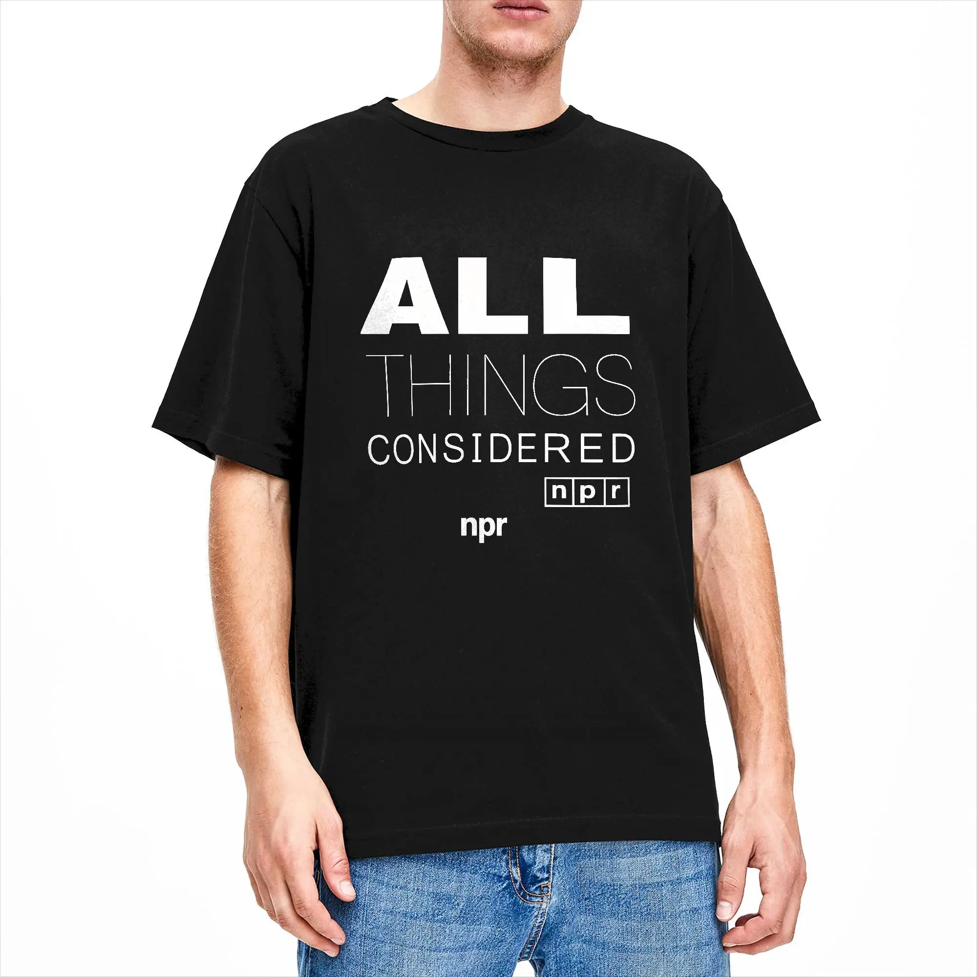 All Things Considered npr T Shirts  100 Cotton Tops Summer Streetwear Short Sleeve T-Shirt O Neck Trendy Cool Pattern Tshirt