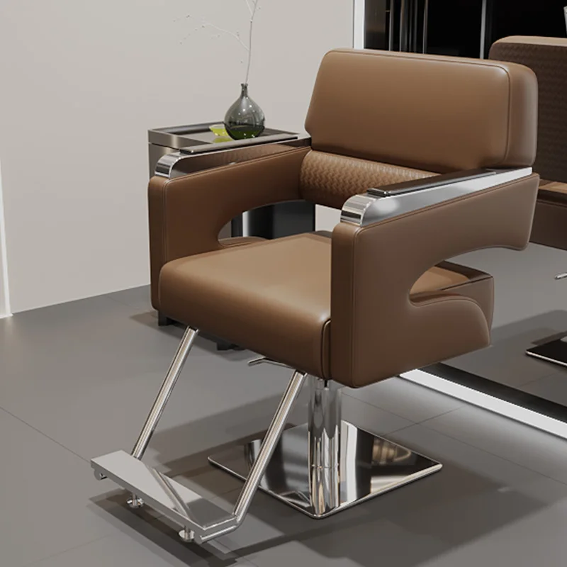 Poltrone da barbiere nordiche Specialità di lusso Tintura dei capelli Poltrone da barbiere ergonomiche Mobili da salone di comfort di lusso Silla De Barberia FYBC