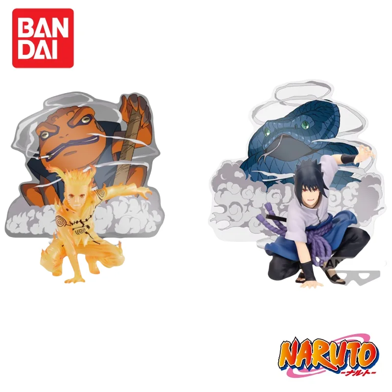 

В наличии 100% оригинал Bandai Naruto Shippuden Uzumaki Naruto Sasuke Новые персонажи Sannin Коллекционная модель аниме Праздничный подарок