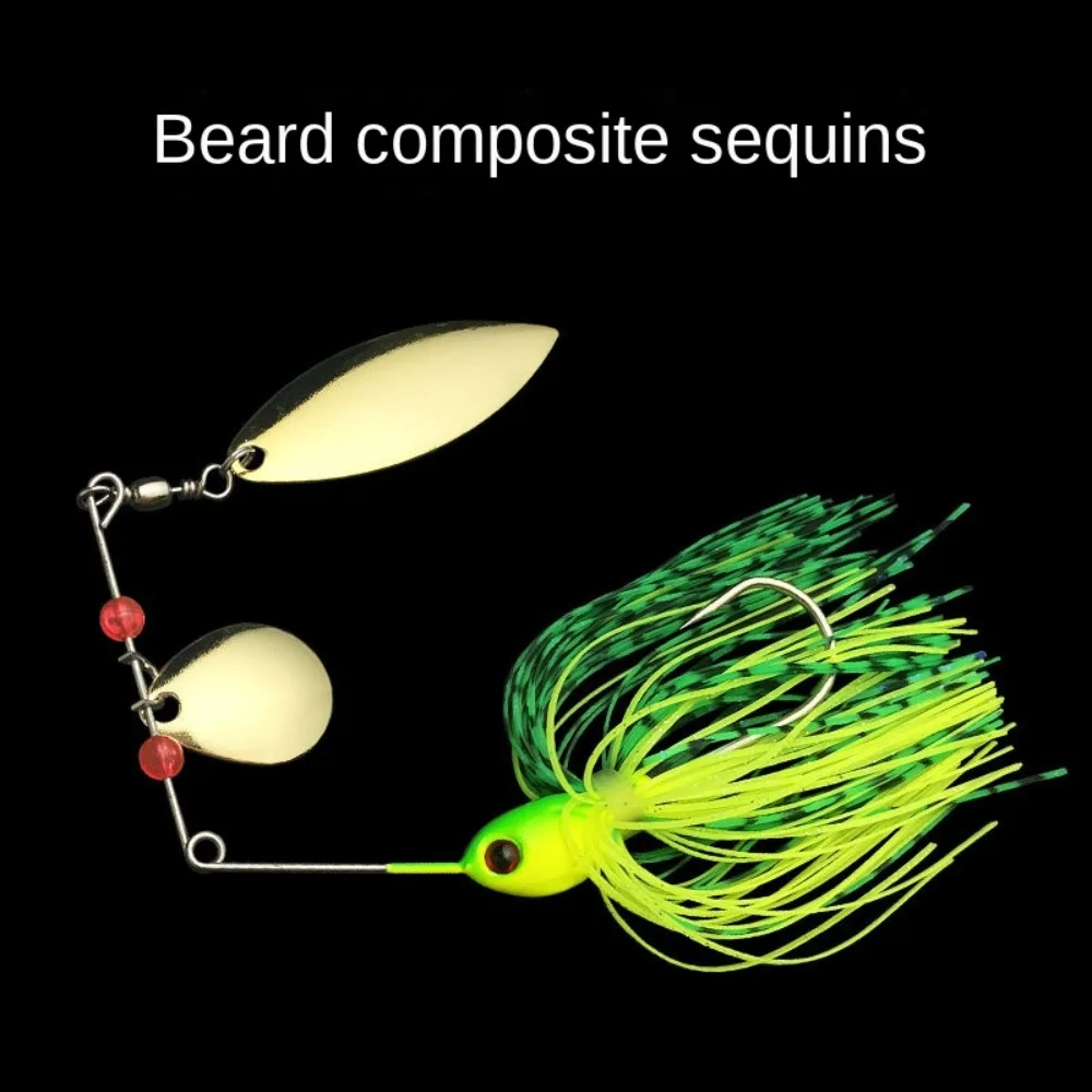 chatter Beard fishing lure 2024 bass pike walleye 15g 17g 18g spinner bait Silicone Skirt Flap Buzzbait Sea fishing