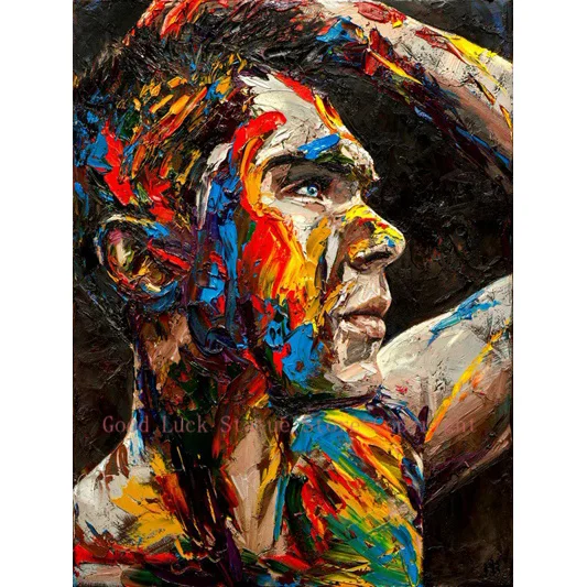 

HOT SALE MEN ART# 209 TOP ART NUDE MAN ART-100% Hand painted nude male Abstract art oil painting -gay oil painting on canvas A+