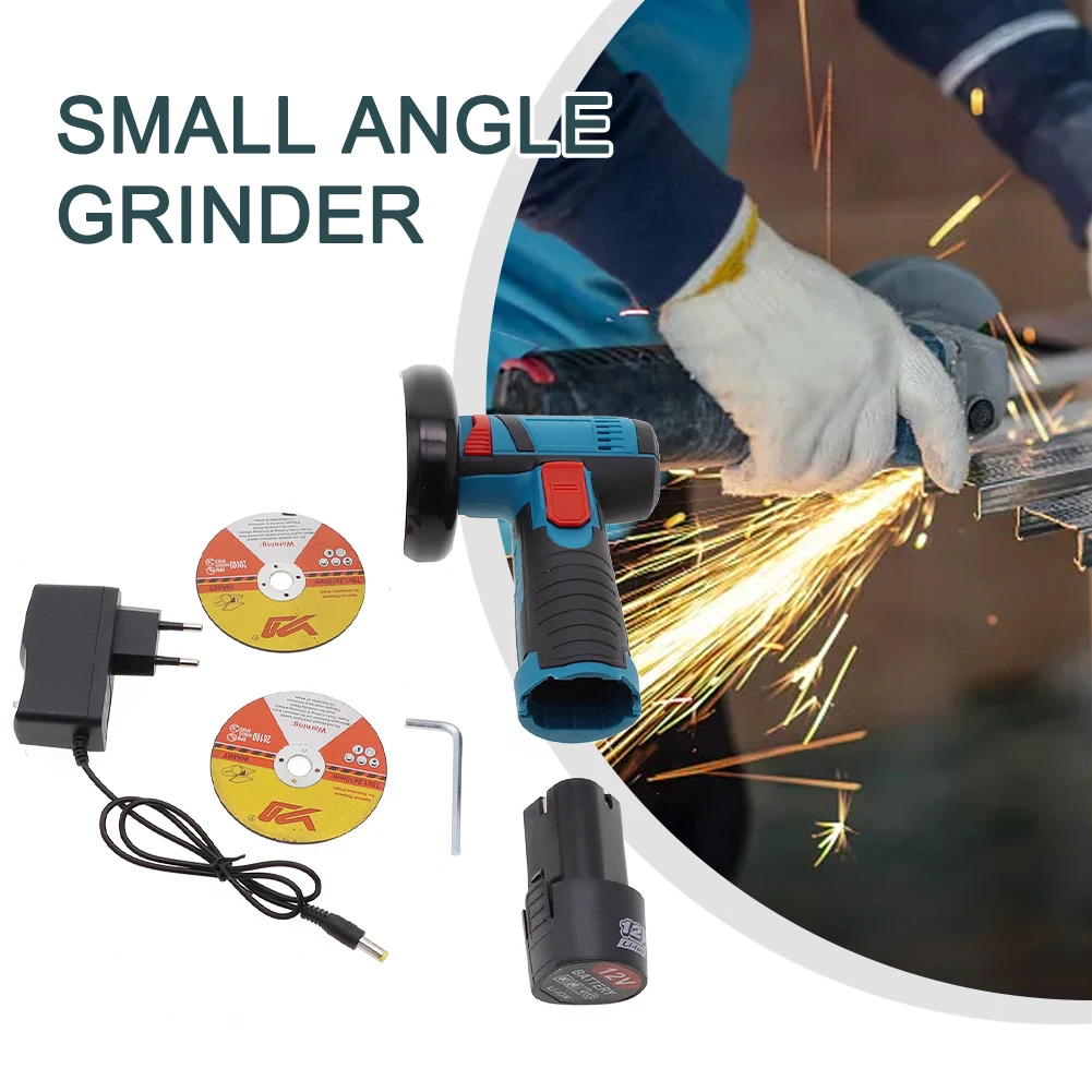 

Angle Grinder Battery Powered Rechargeable S Mall Angle Grinder Cutting Tool Grinding Tool Grinding Hand-Held Power Tools