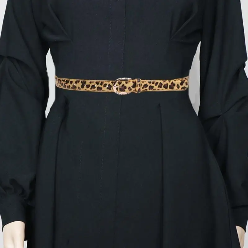 Dây thắt lưng nữ 39BB Dây thắt lưng da báo nóng bỏng dành cho nữ Tiệc câu lạc bộ vũ hội hàng ngày