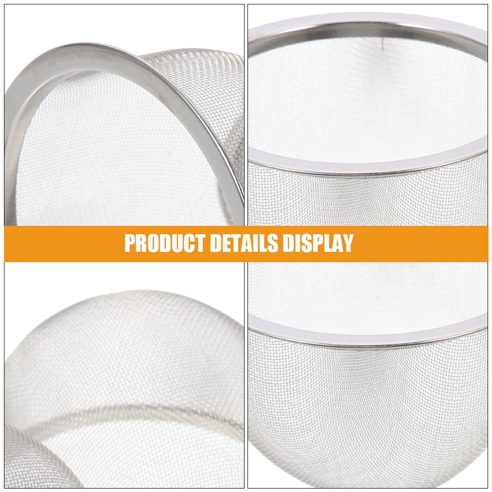 

4Pcs Stainless Steel Tea Infuser Fine Mesh Strainer for Teapot Reusable Brewing Filter Replacement Accessory for Tea Lovers