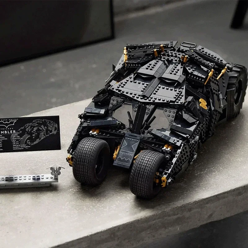 

2049 шт., супергерой, Бэтмобиль, стакан, автомобильные строительные блоки с 2 фигурками, строительные кирпичи, игрушечный автомобиль, подарок для взрослых и детей