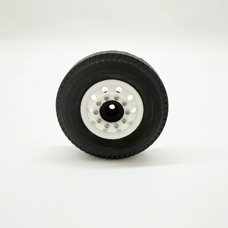 Cubo de roda modelo de plástico simulado, cubo de roda dianteira de alta qualidade, cubo de roda traseira de alta carga para reboque de caminhão 1/14 tamiya rc