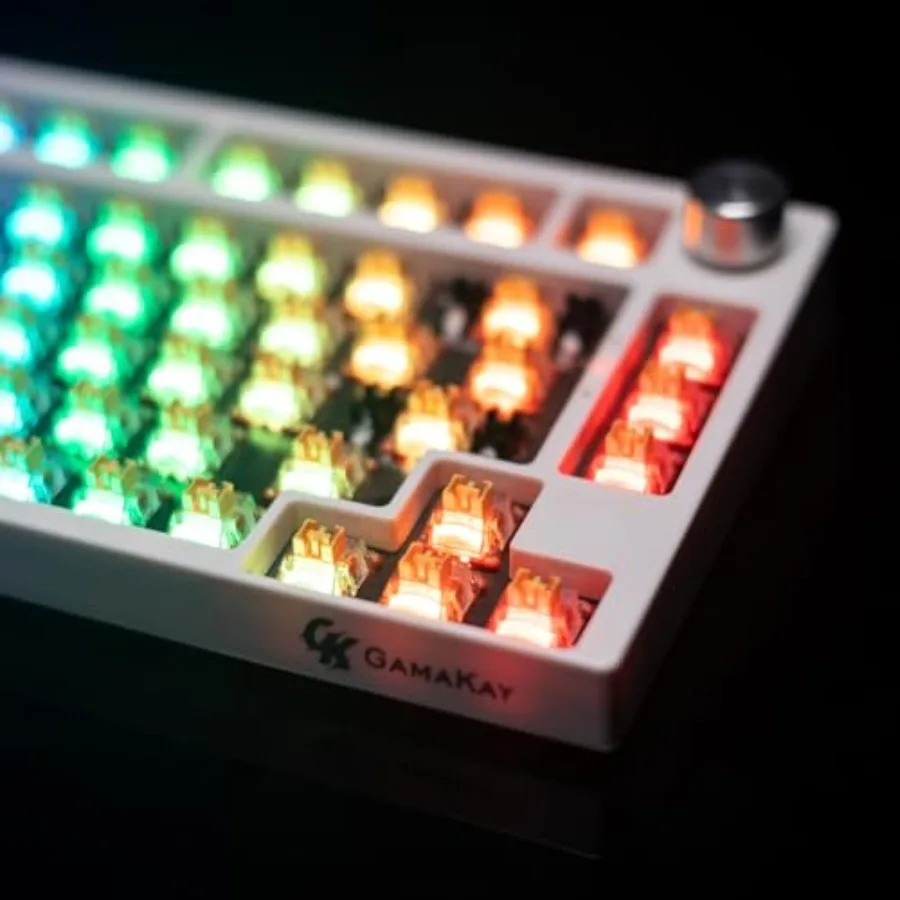 Phoenix Linear Silent Keyboard Switch with LED Diffuser for Backlit Mechanical Keyboard 5 Pin Pre-lubed Switches for DIY, Phoen