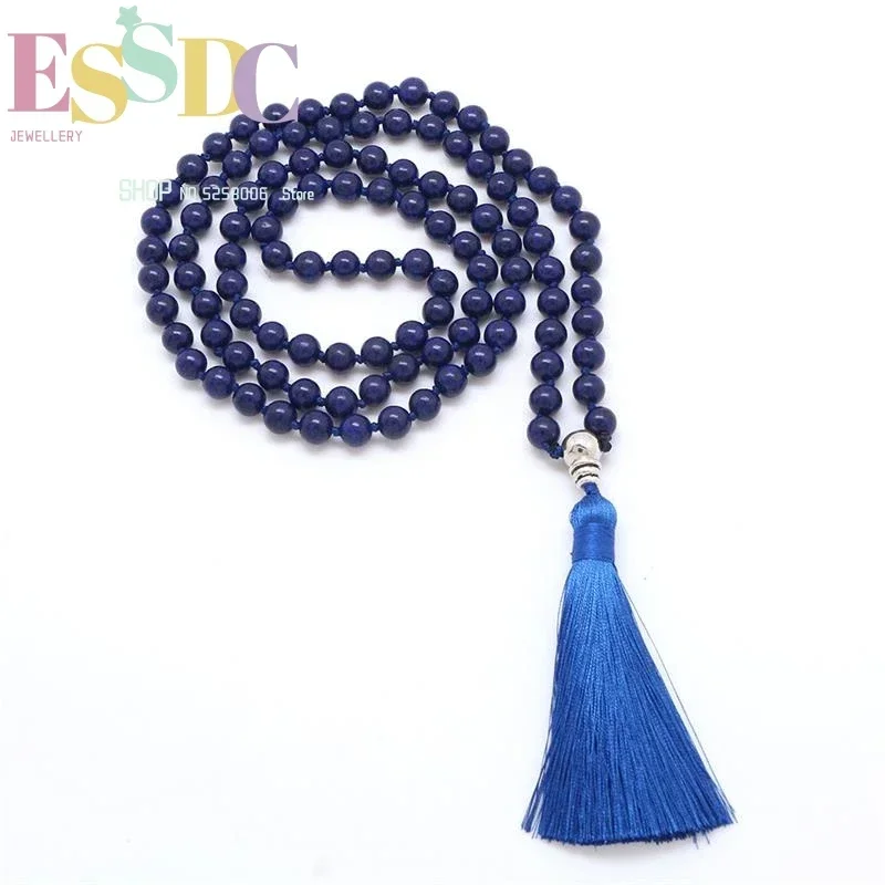 8mm-natural-blue-stripe-stone-108-mala-beads-bracelet-or-necklace-for-women-yoga-meditation-jewelry-wholesale