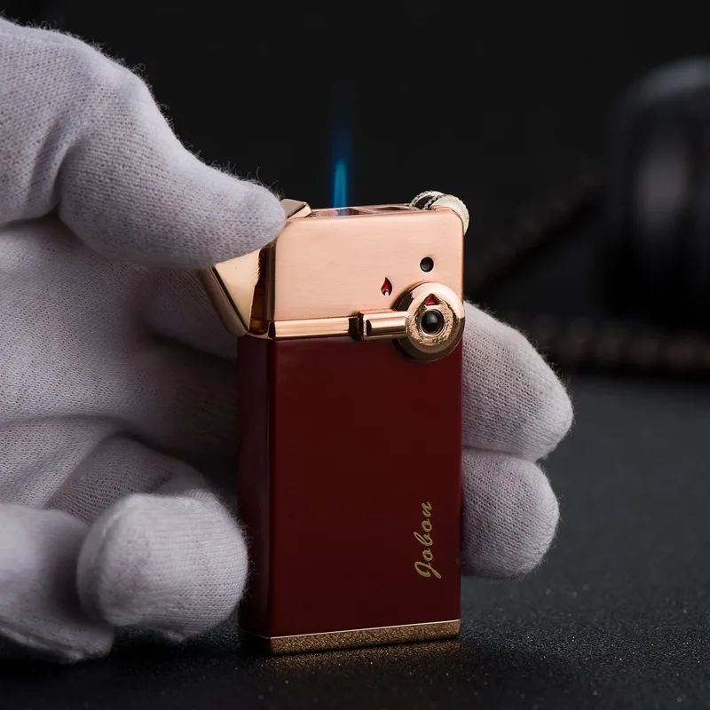 Zhongbang-Double Fire Lighter, Open Flame, Direct Flush, Creative Gift, Men's Father Gift, Good Quality Lighter