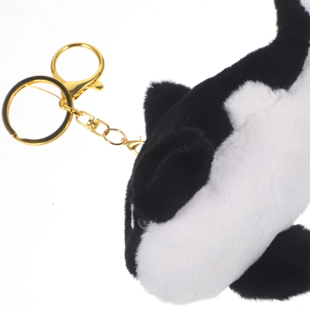 2 Pcs Killer Whale Keychain Cute Backpack Duck Toy for Dogs Angry Star Plush Famous Toys Pendant