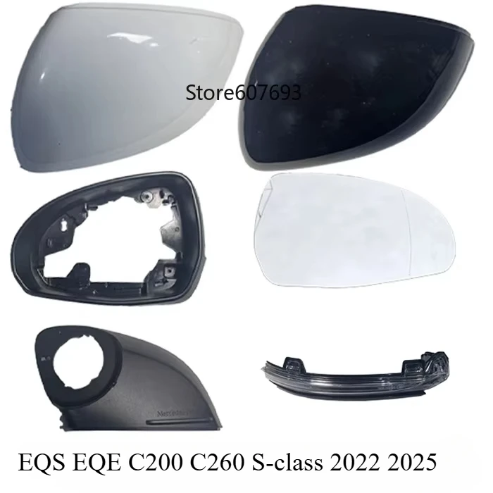 Рамка стеклянной крышки бокового зеркала для Mercedes Benz C E S Class W206 W214 W223 V295 2022 2025 GLC W254 V297 EQE EQS