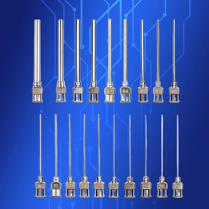 

‌ Иглы для дозирования промышленного класса 8G-27G | Насадки из нержавеющей стали 1-1/2 дюйма для клея и горшков (19 шт.) ‌