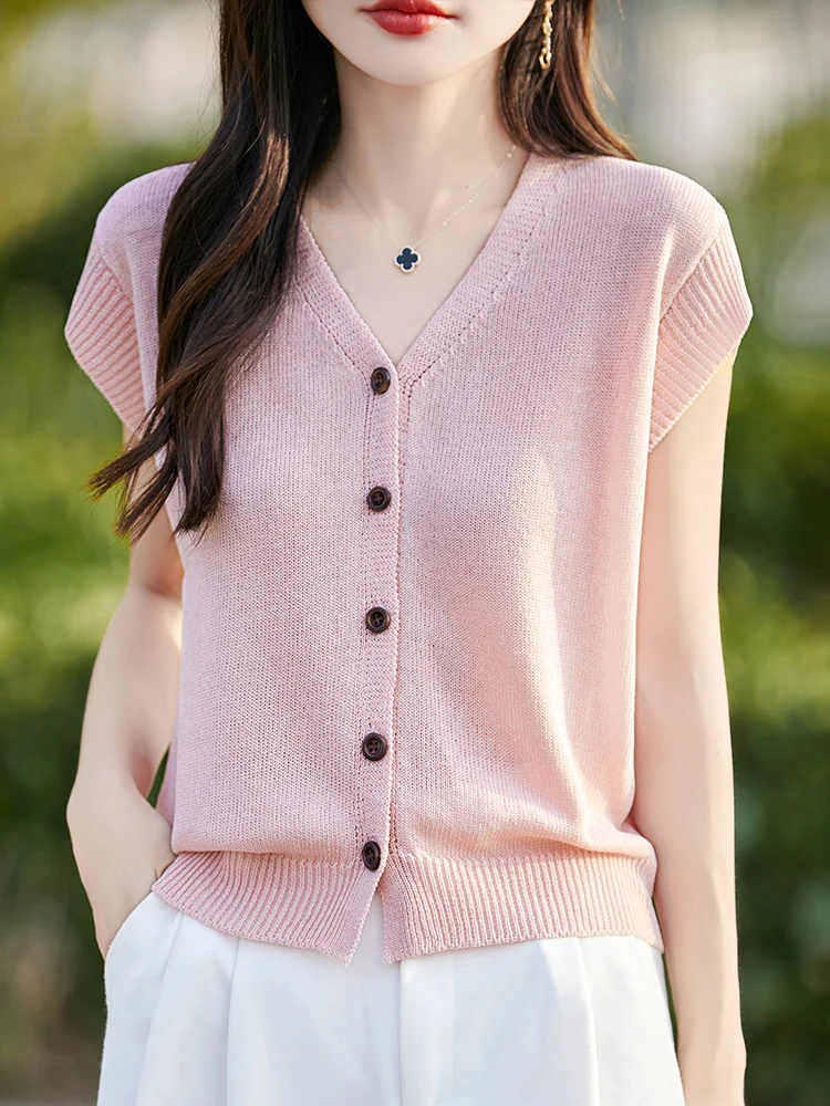 VネックオープンカーディガンまたはスウェットレディースTシャツサマー2025新作スリーブベースTシャツファッショナブルな大きいサイズフリースアイスTシャツ...