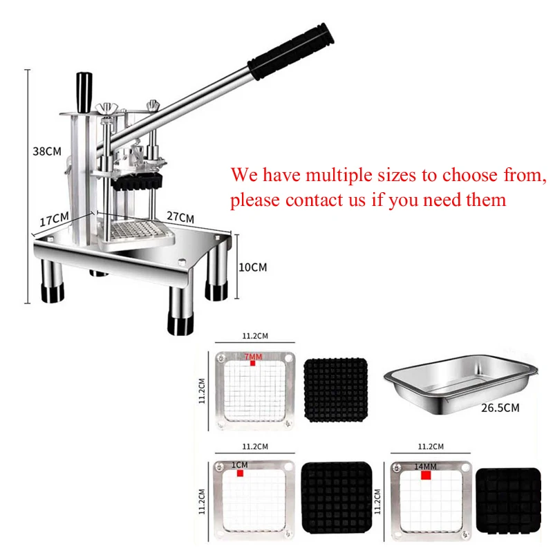 Handbewegung Obst Gemüse Scheibe Würfel Schneiden Schneiden Würfel Maschine Kartoffel Karotte Bananen chips Cutter Slicer Dicer