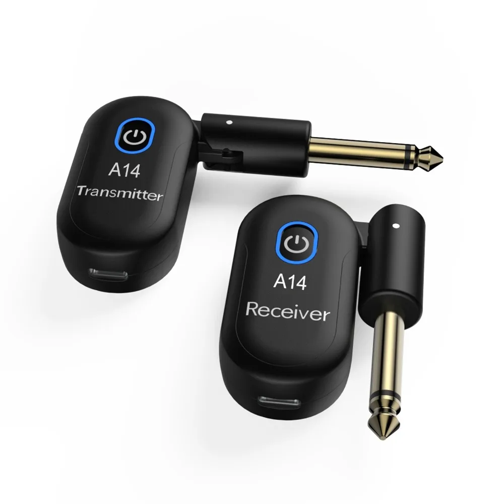 2.4GHz Wireless Guitar Transmitter Real-time Transmission Rechargeable Transmitter Receiver Set Low energy Rotatable Plug