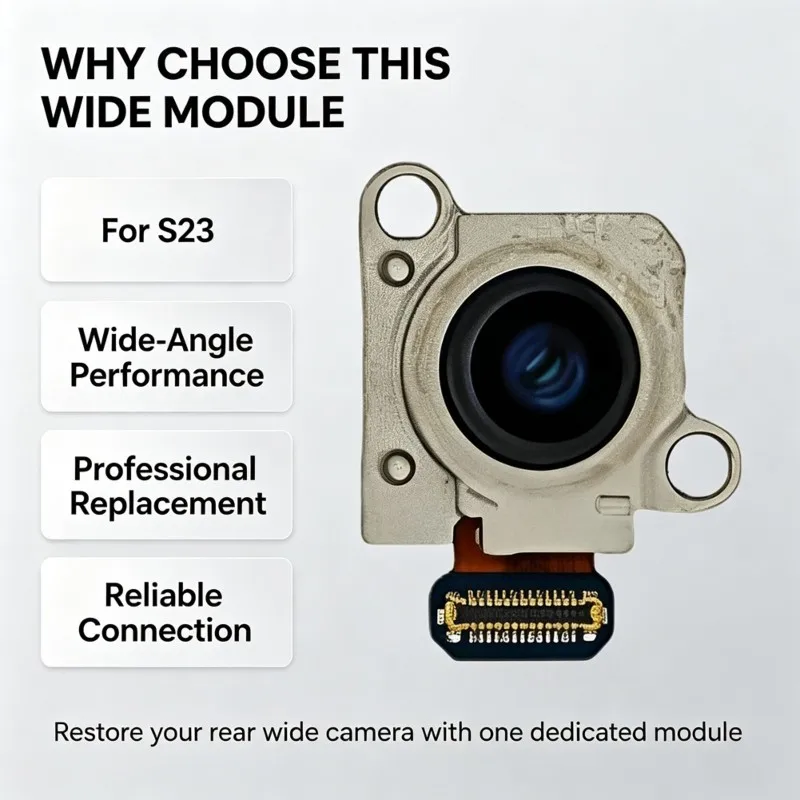 B04B-Wide-Angle Camera Module For Samsung S23 Wide-Angle Repair Part Camera Replacement Unit, Mobile Phone Accessories, 1PC
