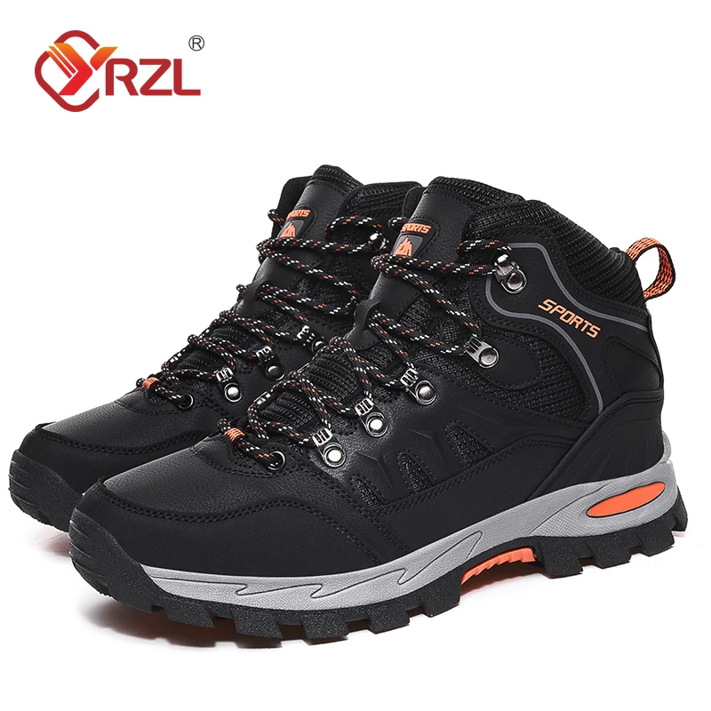 YRZL Men Climbing Shoes Outdoor Hiking Shoes Anti Slip Lightweight Sneakers for Men Comfortable Trekking Boots Running Shoes - Image 2